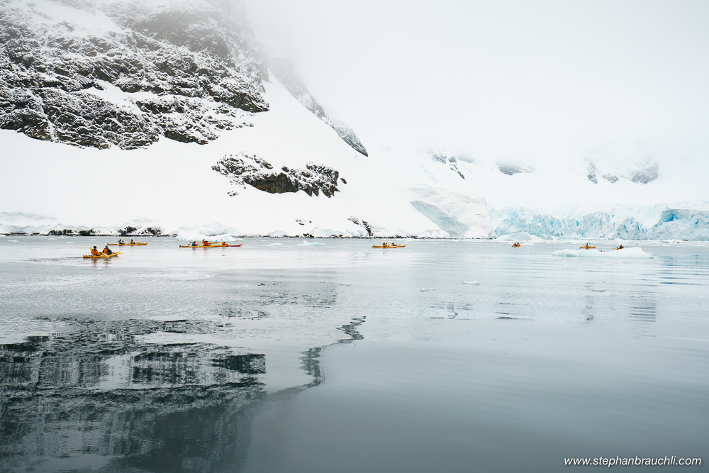 Kayakers in Paradise Bay